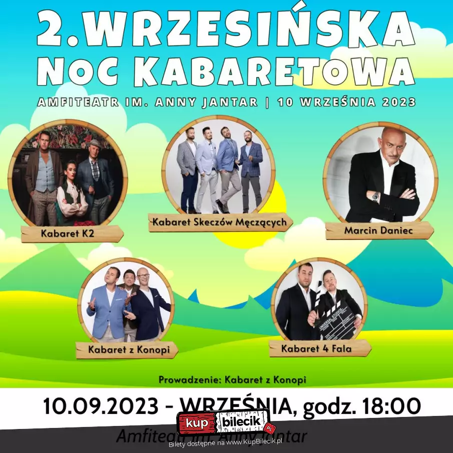 Plakat Wrzesińska Noc Kabaretowa 2023 174337