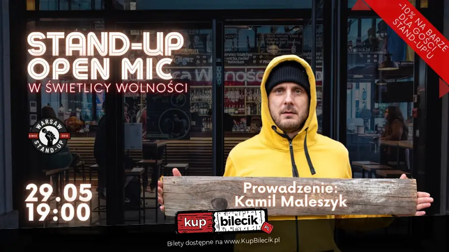 Stand-up Open mic - Warsaw Stand-up x Kamil Maleszyk