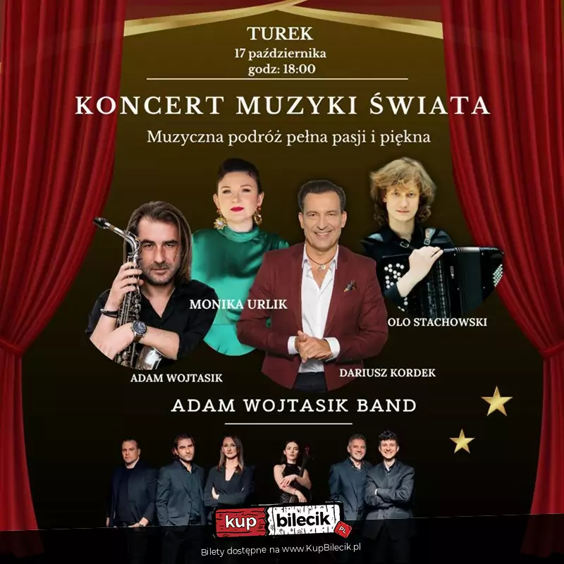 Koncert Muzyki wiata Monika Urlik & Adam Wojtasik Band