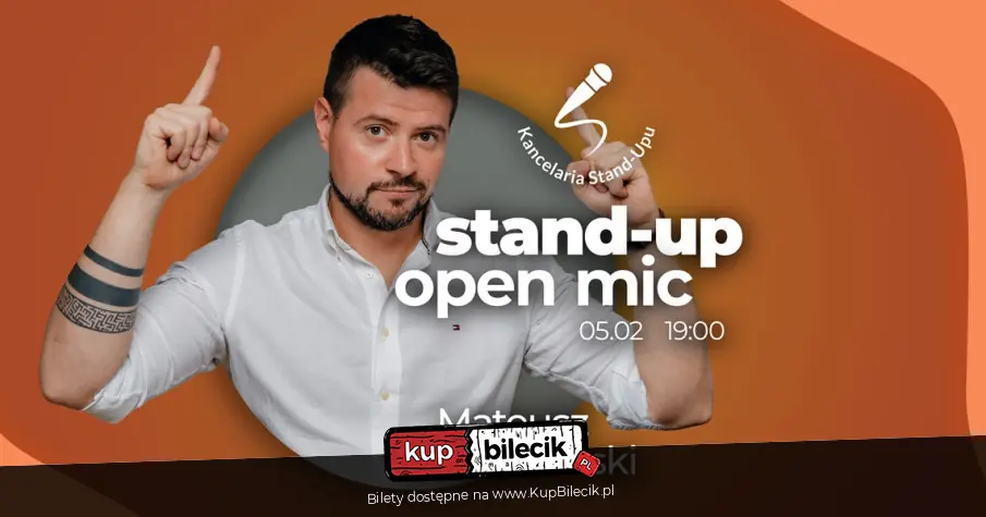 Stand-up open mic z Mateuszem Czeklewskim