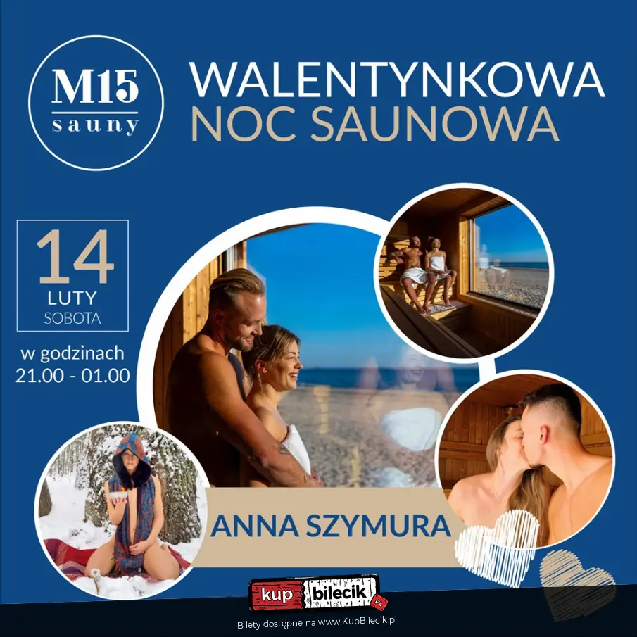 Walentynkowa Noc Saunowa w saunach M15 w Sopocie na plaży!