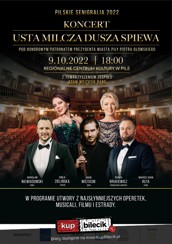 Plakat Koncert operetkowo - musicalowy Usta milczą, dusza śpiewa... 87519