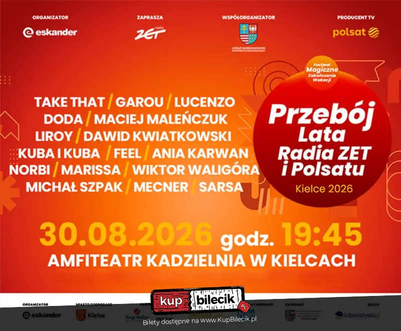 Magiczne Zakończenie Wakacji 2026 - Przebój Lata Radia ZET i Polsatu!
