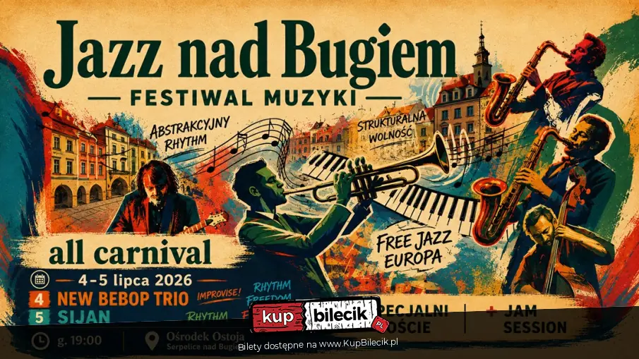 Festiwal "Jazz nad Bugiem" / 4-5 lipca 2026