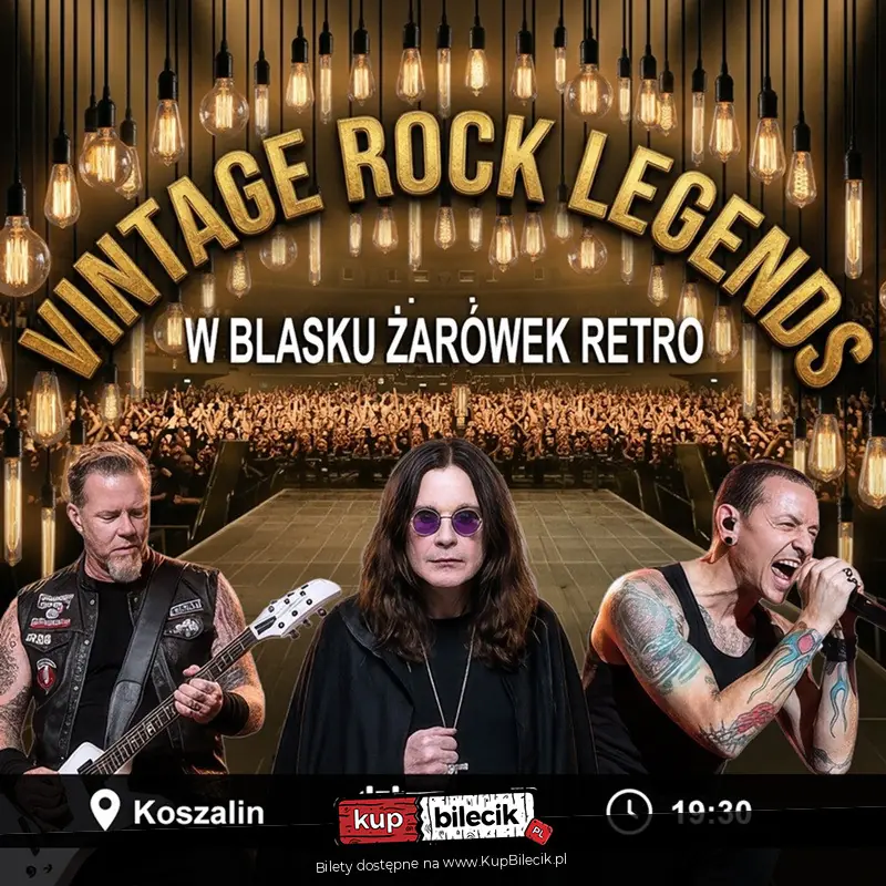 Vintage Rock Legends: European Tour 2026 - W blasku żarówek retro