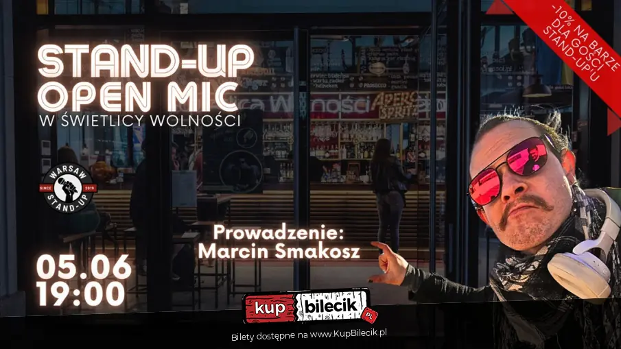 Stand-up Open mic - Warsaw Stand-up x Marcin Smakosz