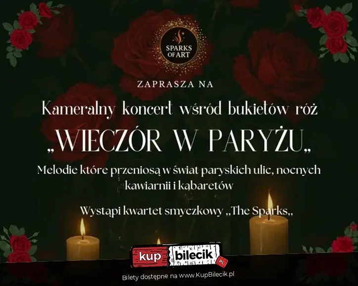 Kameralny koncert wśród bukietów róż