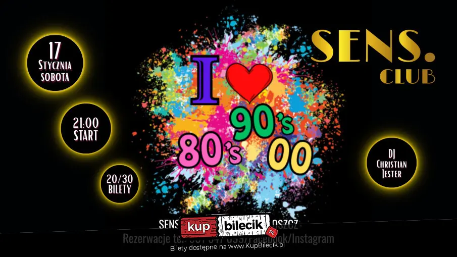 I love 80's 90's 00 Party