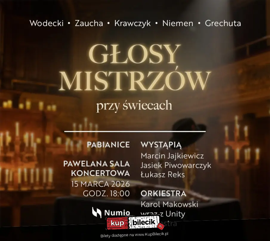 Spokojny, nastrojowy wieczór z muzyką, którą wszyscy znamy.