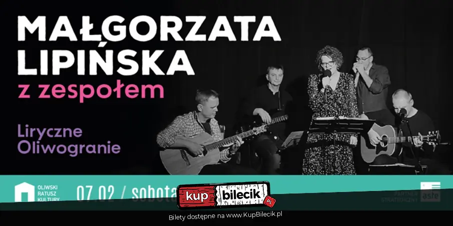 Małgorzata Lipińska z zespołem - Liryczne Oliwogranie Oliwski Ratusz Kultury