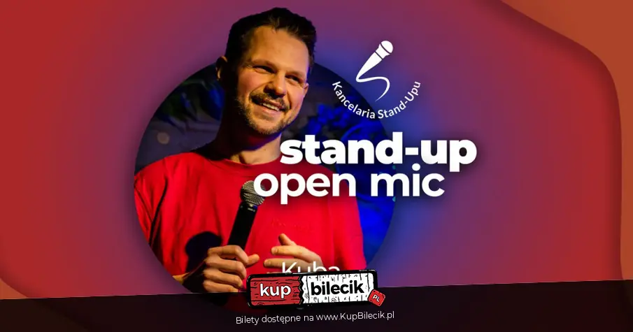 Stand-up open mic z Kubą Ryską