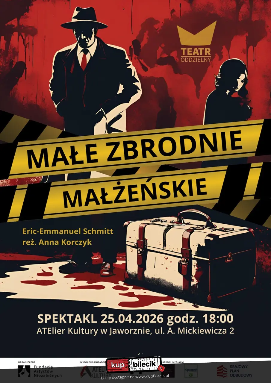 "Małe zbrodnie małżeńskie" - spektal Teatru Oddzielnego