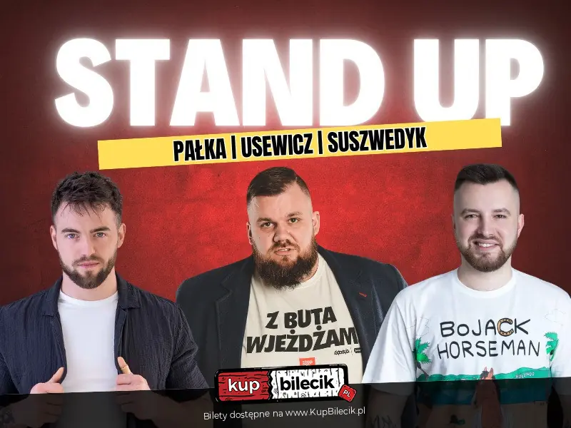 Wieczr Stand-up: Damian Viking Usewicz, Mateusz Paka, Erwin Suszwedyk