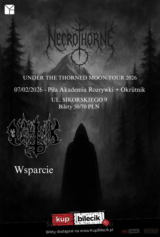 Okrütnik (heavy metal) + support Necrothorne (black metal)