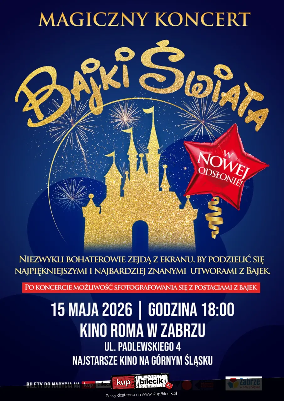 Ogólnopolski bestseller koncertowy - "Magiczny Koncert - Bajki Świata"