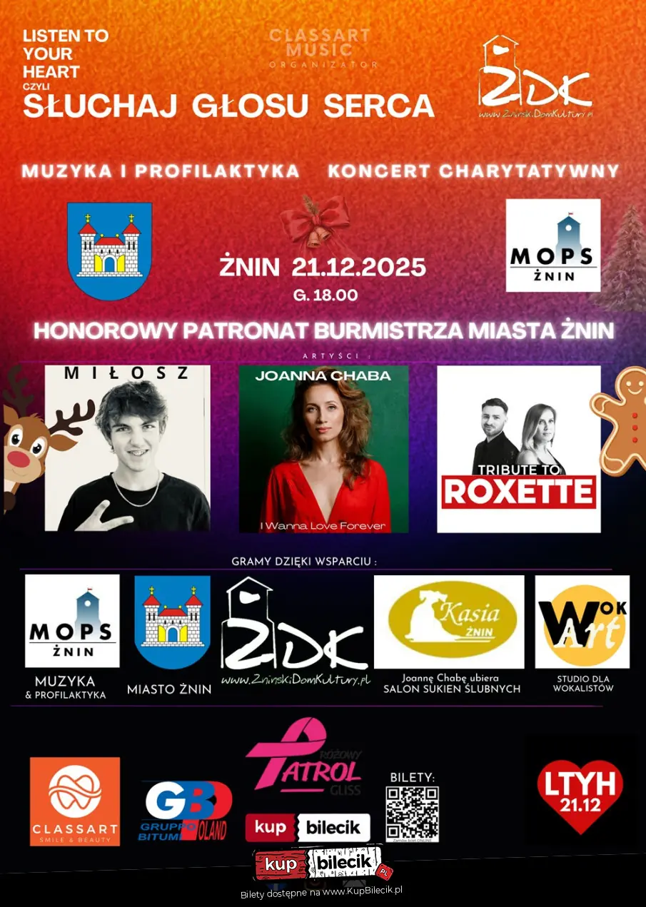 Występują: Tribute to Roxette, Joanna Chaba, Miłosz Kozłowski.
