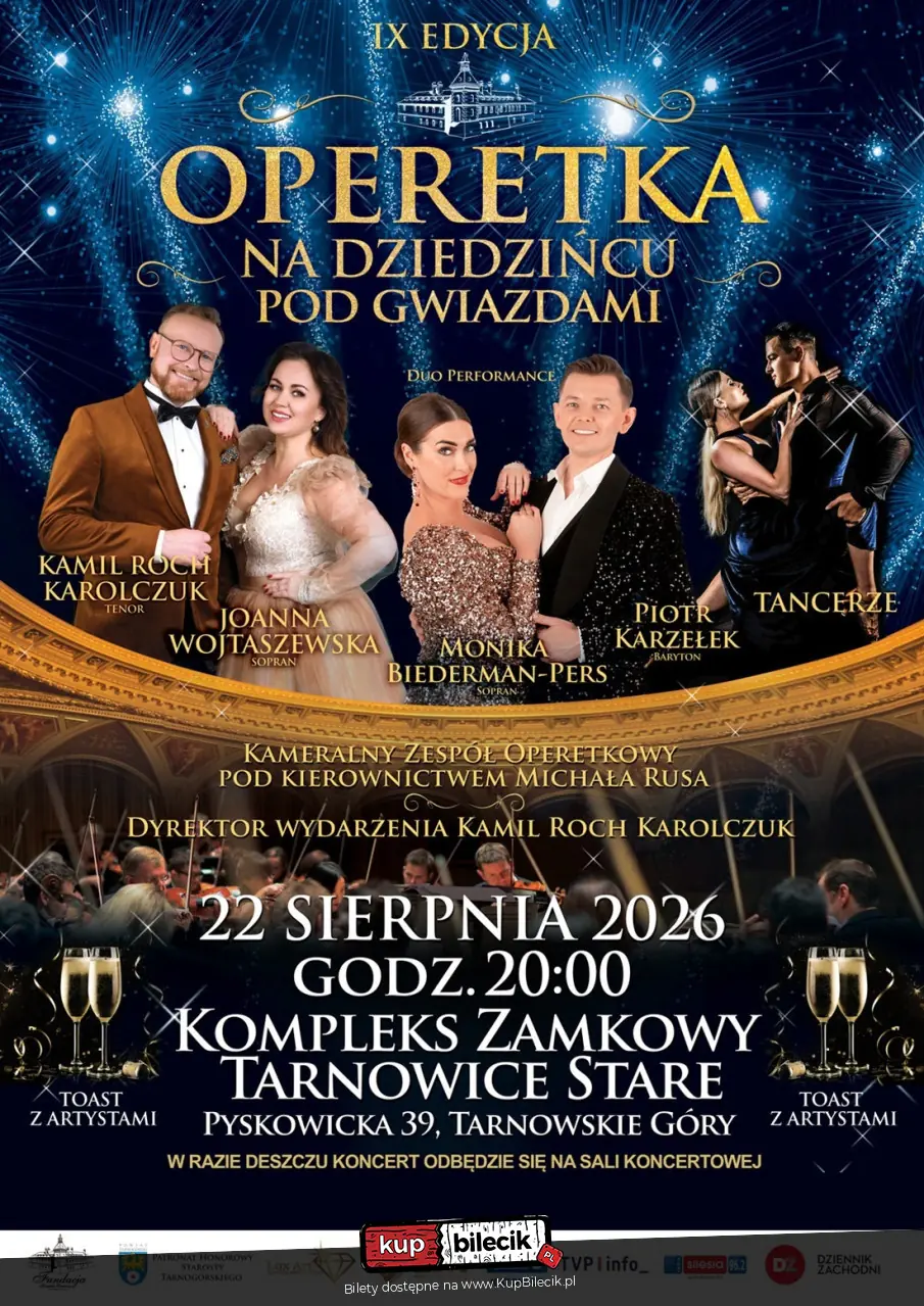 Szampańska atmosfera! Niezapomniany wieczór! - koncert "Operetka na Dziedzińcu pod Gwiazdami&qu