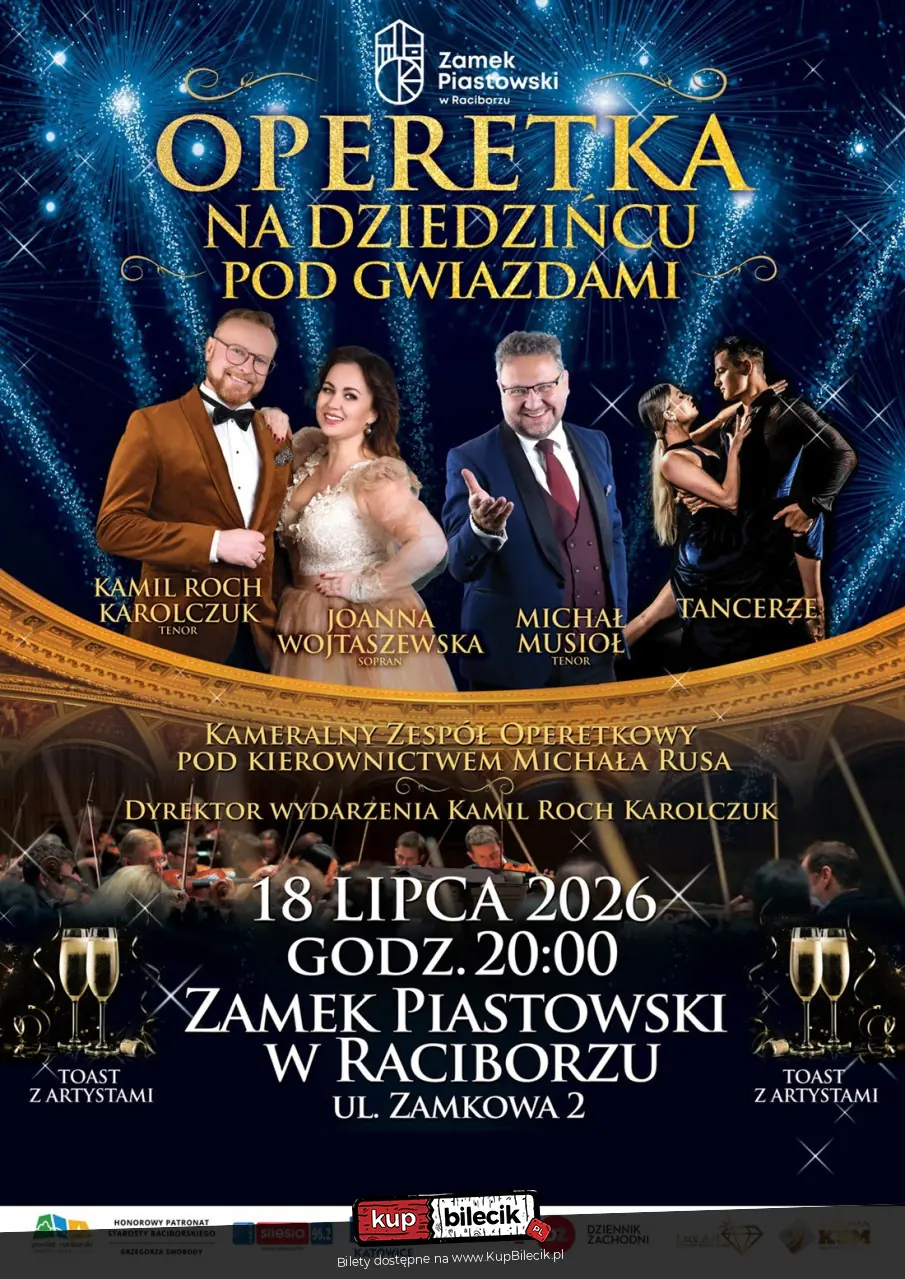 Szampańska atmosfera! Niezapomniany wieczór! - koncert "Operetka na Dziedzińcu pod Gwiazdami&qu
