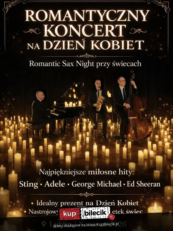 Dzień kobiet przy świecach - Romantic Sax Night