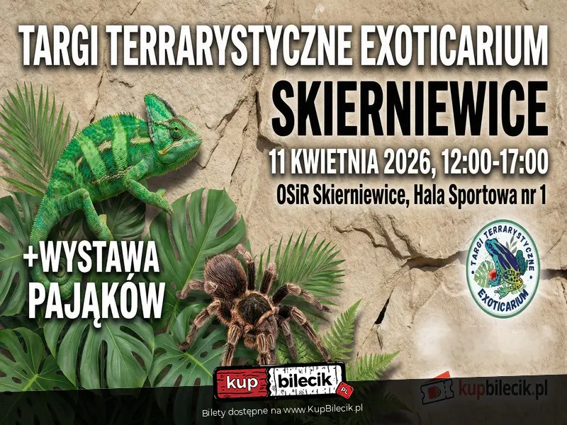 Targi Terrarystyczne Exoticarium w Skierniewicach! + Wystawa Pająków