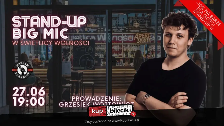 Stand-up Big Mic - Warsaw Stand-up x Grzesiek Wójtowicz