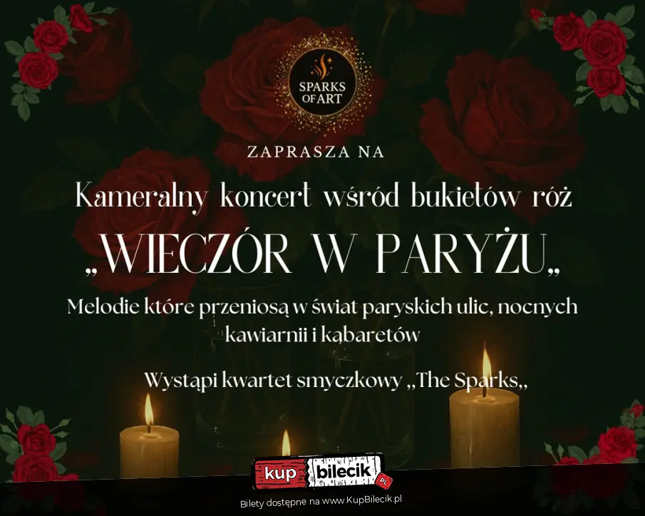 Kameralny koncert wśród bukietów róż
