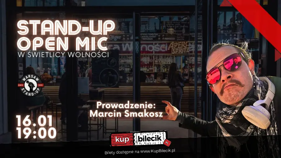 Stand-up Open mic - Warsaw Stand-up x Marcin Smakosz