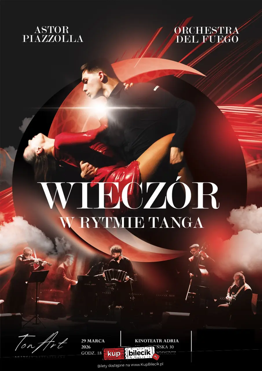 Wieczór w rytmie tanga: Astor Piazzolla w wykonaniu Orchestra del Fuego