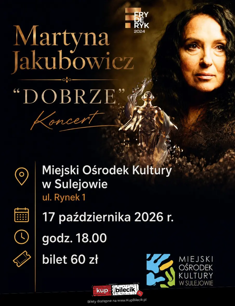 Koncert "Dobrze" Martyny Jakubowicz w Sulejowie!