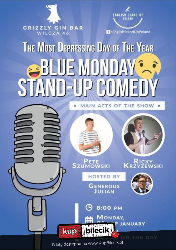 English StandUp Comedy Warszawa / 20190121 1930 / 33597 bilety online
