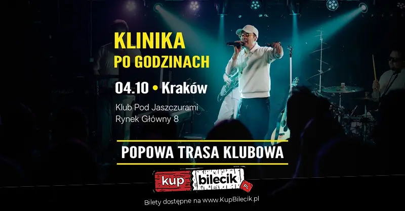 "KLINIKA PO GODZINACH" czyli POPOWA TRASA KLUBOWA!