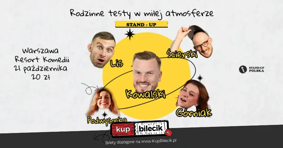 Testy materiałów stand-up w rodzinnej atmosferze