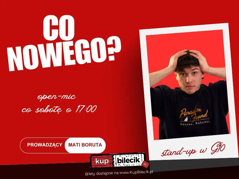 Co nowego | open-mic | prowadzi Mati Boruta