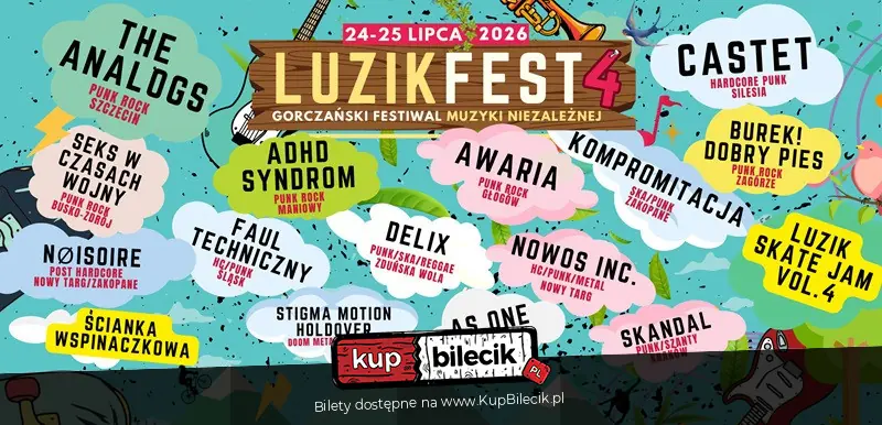 Luzik Fest 2026 - Gorczański festiwal muzyki niezależnej