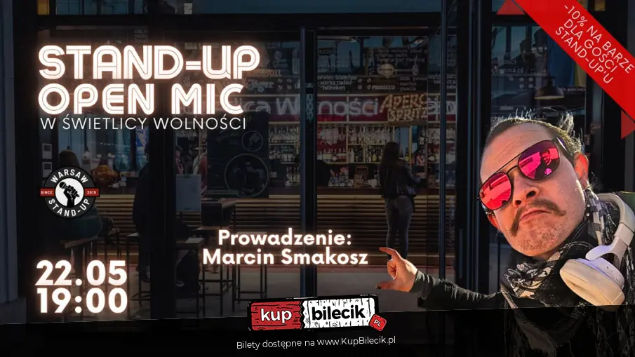 Stand-up Open mic - Warsaw Stand-up x Marcin Smakosz