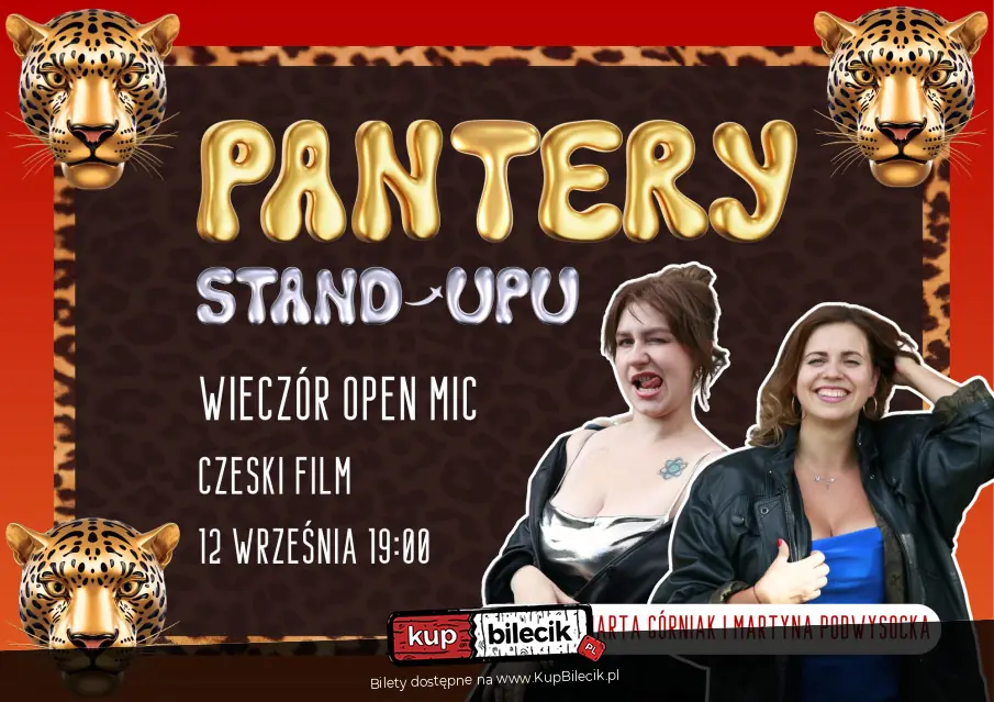 Pantery Stand-upu | OPEN MIC | Wrocław | prowadzą Martyna Podwysocka i Marta Górniak