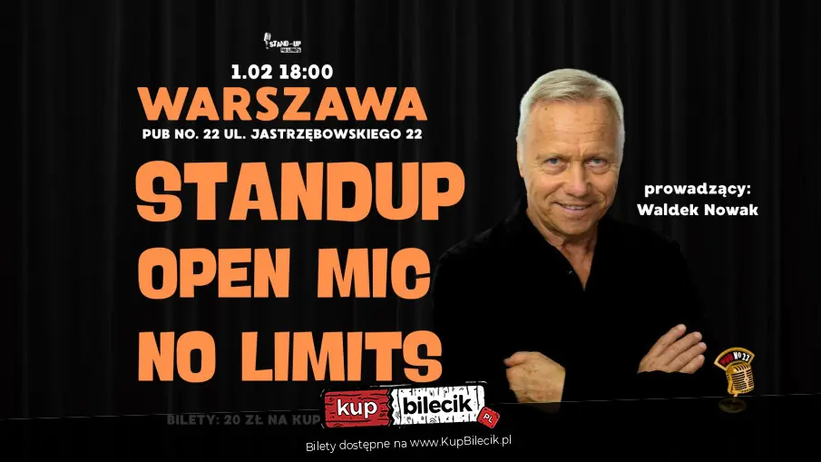 Stand-up Open Mic No Limits x Waldek Nowak
